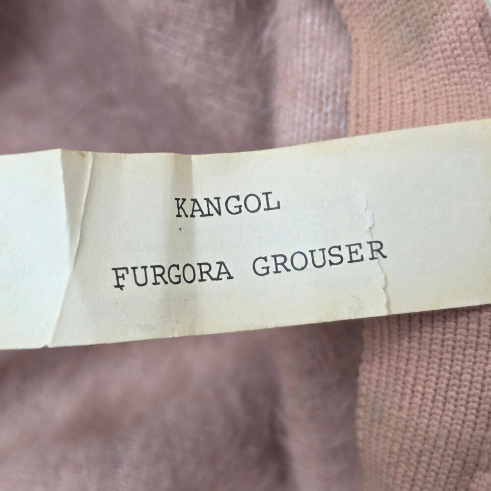 Kangol Vintage Beige Angora Rabbit Blend Grouser Bucket Hat, Women's XL - Picture 7 of 10